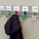 Lisse murale porte manteaux - 150 cm