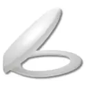 Abattant ECO blanc avec charnières