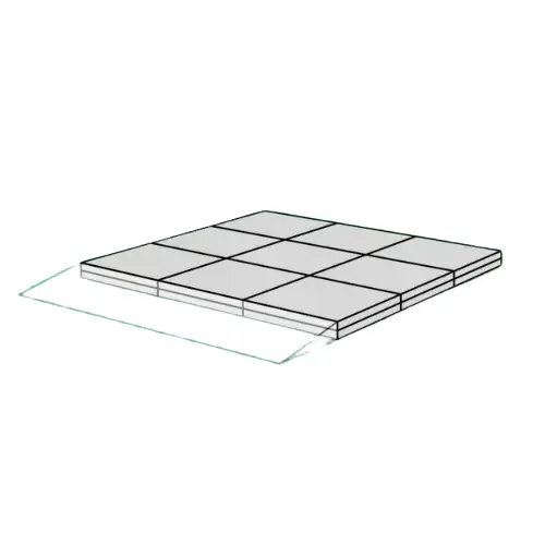 [3180380] Palier pour Rampe de Seuil Modulable - 18 à 55 mm - pour Kit 1 (Intérieur)