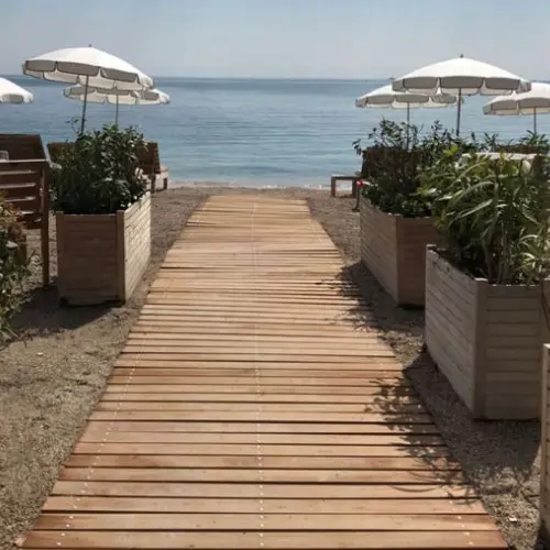 [3180847] Chemin de plage ou pelouse en bois enroulable  (99 cm)