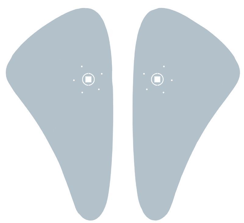 [6880112] Plaques de propreté pour poignée ULNA  (Pour verrou)