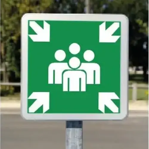 [2180416LOC] LOCATION - Kit Panneau Point de Rassemblement