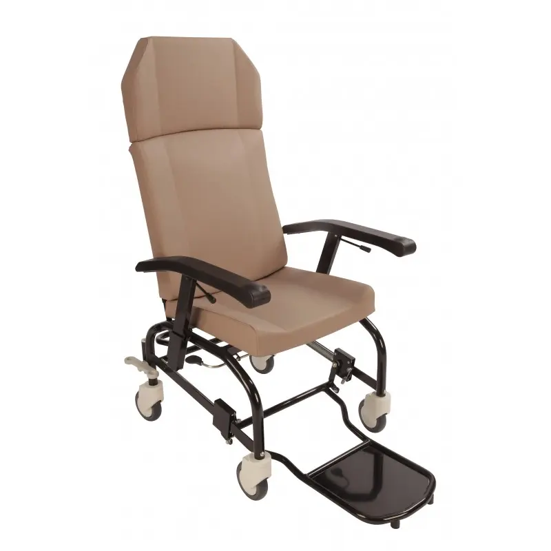 [7000185] Fauteuil de Repos à Roues avec Freinage Centralisé et Appui-Tête Amovible (Sans relève jambes)
