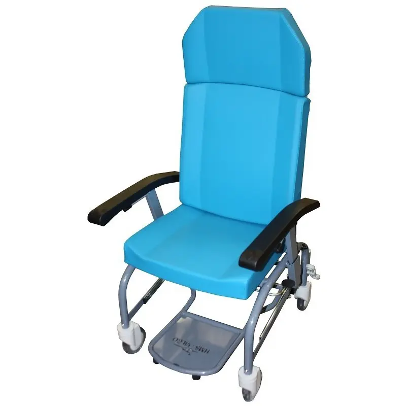 [7000187] Fauteuil de Repos à Roues avec Dossier Inclinable et Appui-Tête Amovible (Sans relève jambes)