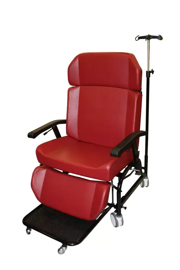 [7000193] Fauteuil de Repos à Roues Grande Capacité avec Dossier Inclinable (Sans relève jambes)