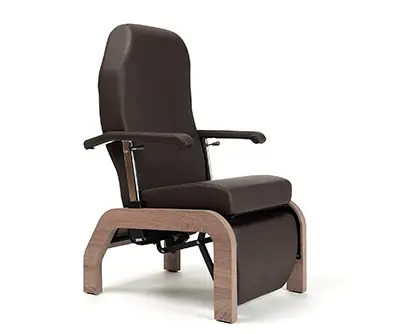 [7000418] Fauteuil de Repos Confort Réglable (Noir)