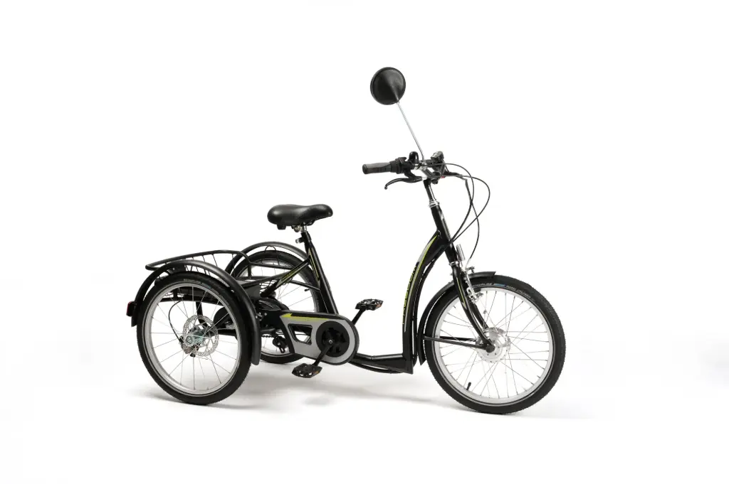 [7017003] Tricycle Électrique avec Assistance (Noir et Vert)