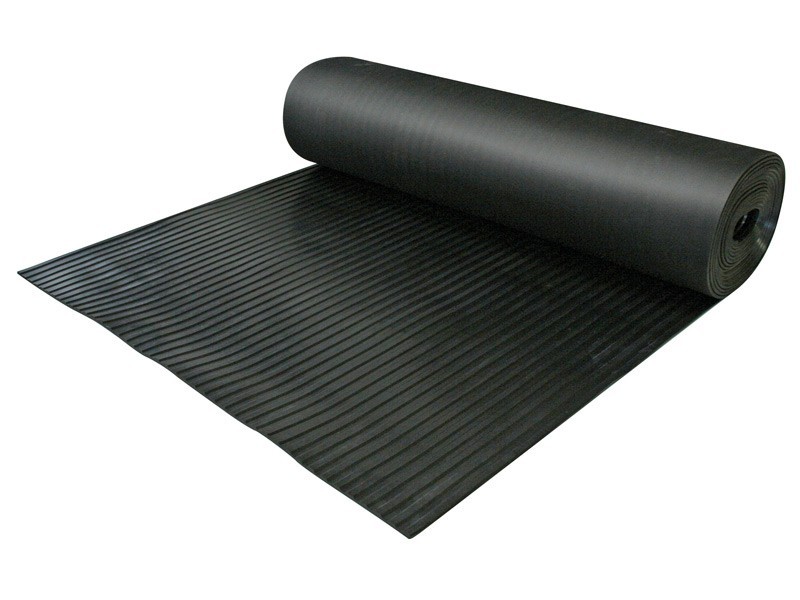 [6580010] Tapis antidérapant caoutchouc larges cannelures