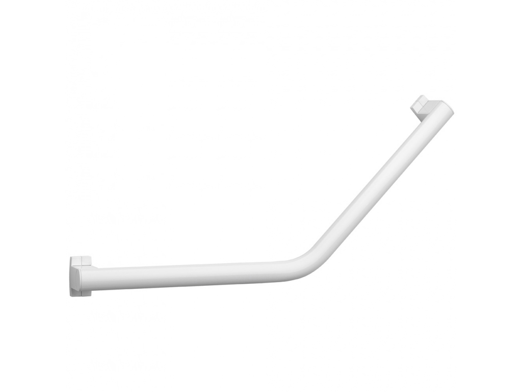 [6880019] Barre d'appui coudée 135° - Design - en alu - Blanc