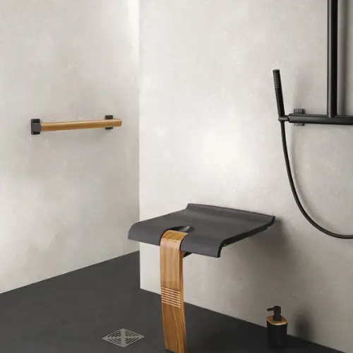[6880088] Siège de douche Design WOOD