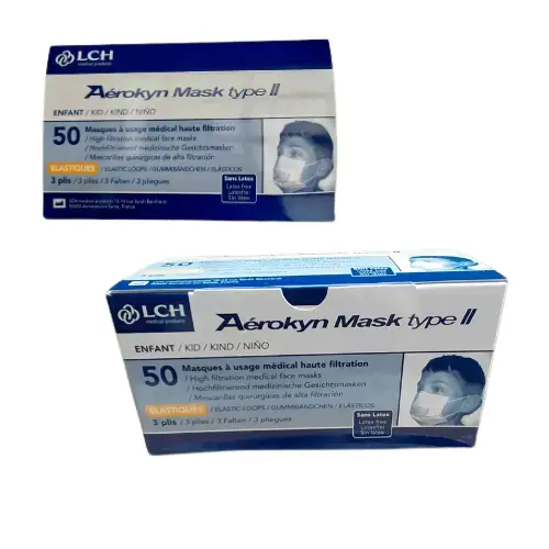 [6880253] Masques chirurgicaux enfants 3 plis type II - par 50